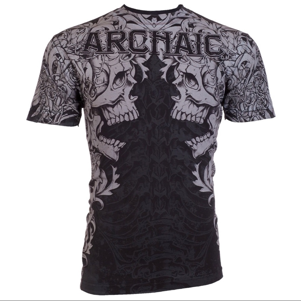 Archaic By Affliction Men's T-Shirt DEATH SHOUT